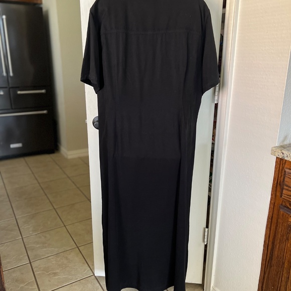 AKS Amy K Su Button Down Shirt Maxi Dress - Picture 3 of 7